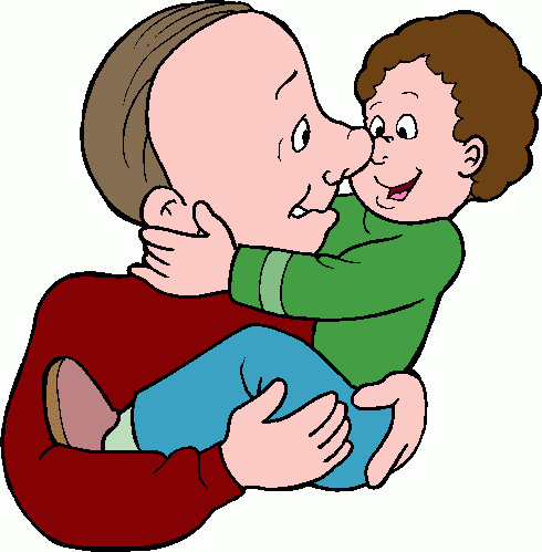 Illustration showing father hugging child: Manage Your Feelings