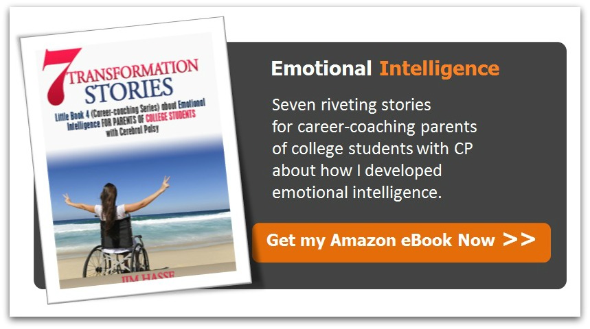 Call-to-action button, entitled "Emotional Intelligence," for Little Book 4 for parents of college students, which includes seven stories about how I developed emotional intelligence.